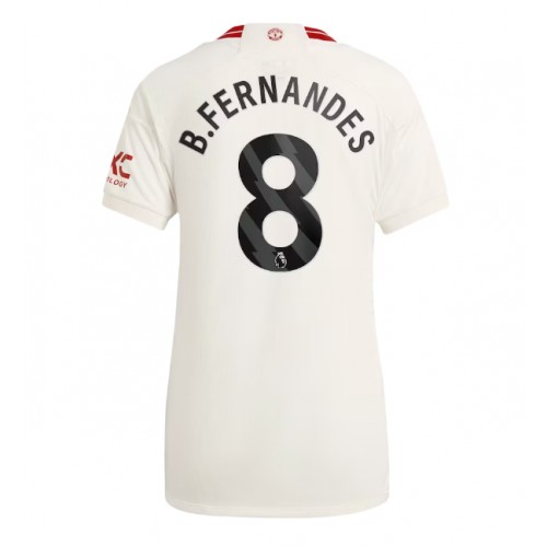 Manchester United Bruno Fernandes #8 Rezervni Dres za Ženska 2023-24 Kratak Rukav